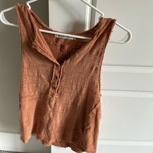 We the free rust Colored  tank